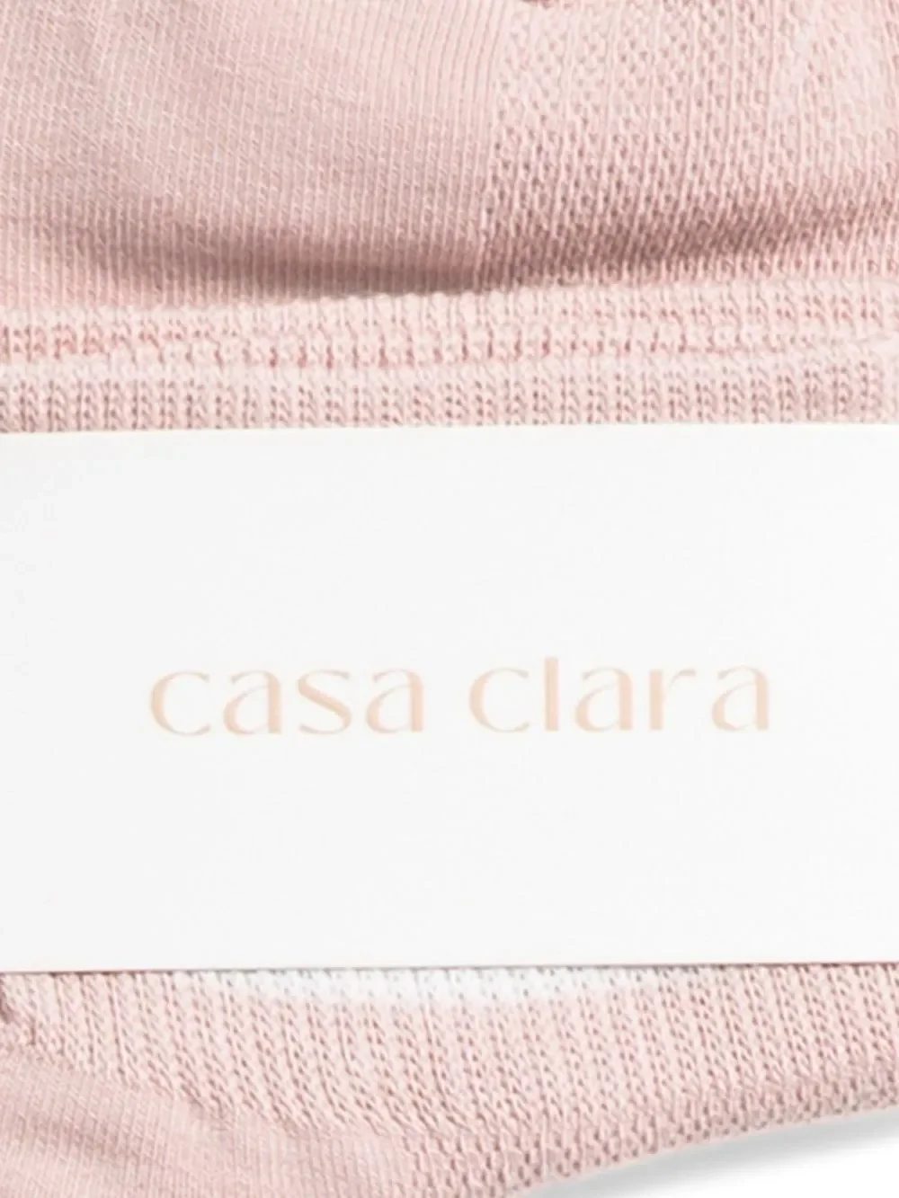 casa clara x Anthropologie Leah Pink White Varsity Stripe Knit Ankle Cut Socks